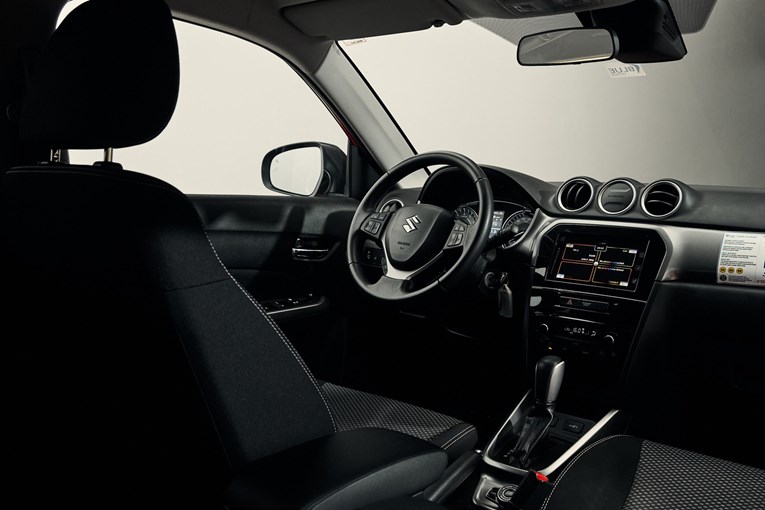 Suzuki Vitara cabin and interior.