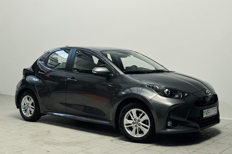 Dark grey Toyota Yaris rental car from Blue Car Rental.