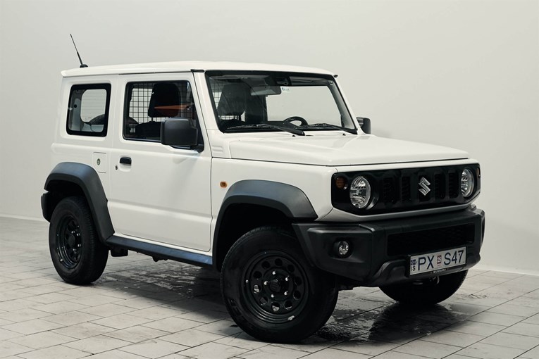 White Suzuki Jimny 4x4.